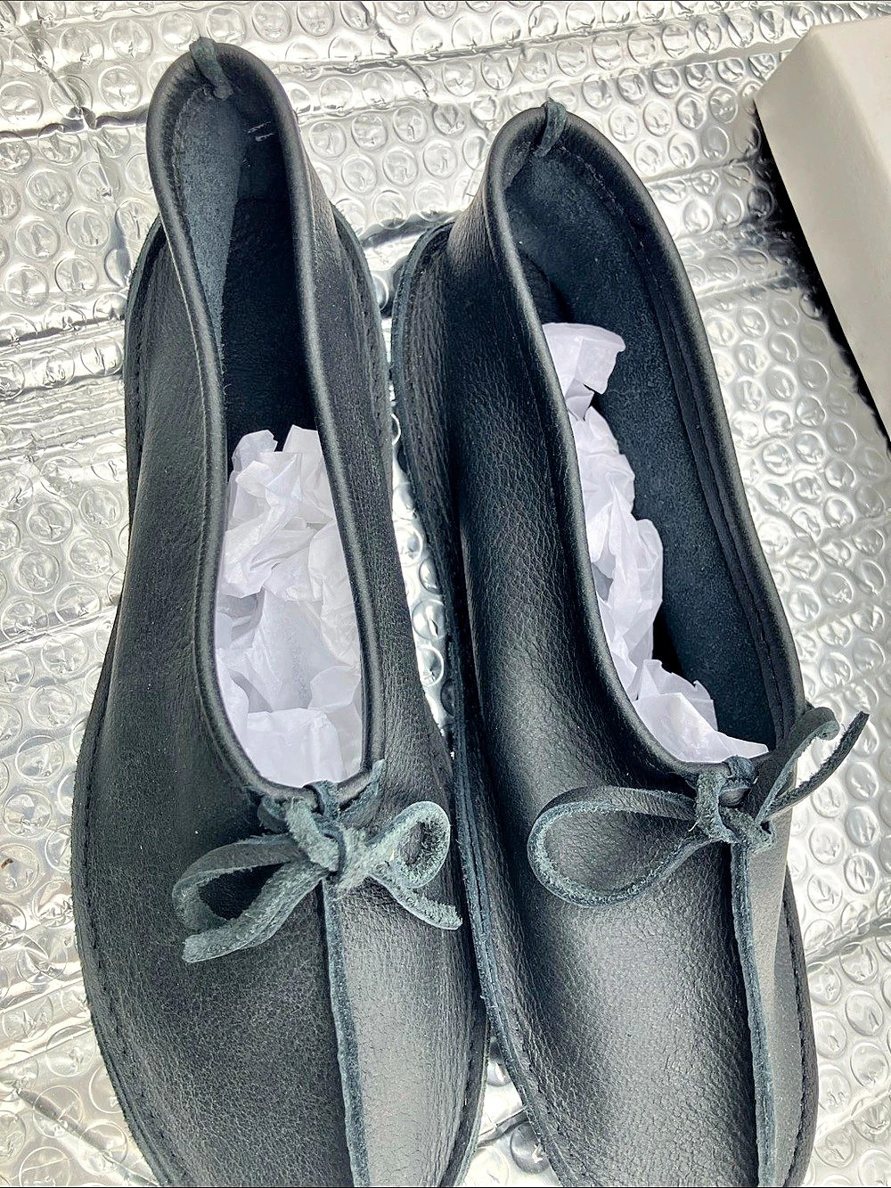 Bastien Industries Black Leather Ballet Flats